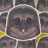 Goth Barn Owl Sticker
