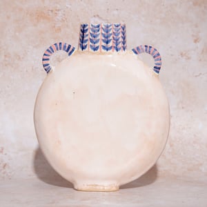 Image of Stoneware Hand-built Vase - Blossom Powder