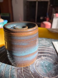 Image 1 of Turquoise Lidded Pot