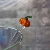 Image 1 of Pumpkin Glass Stir Stick
