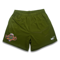 Image 1 of Spring Training Mesh Shorts - Olive