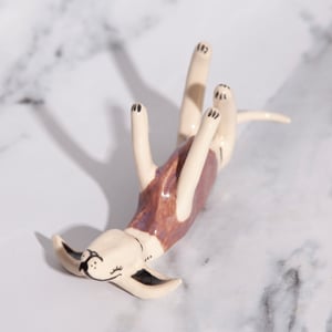 Image of 'Gorgeous Garret' Ceramic Whippet Greyhound Sighthound Figurine