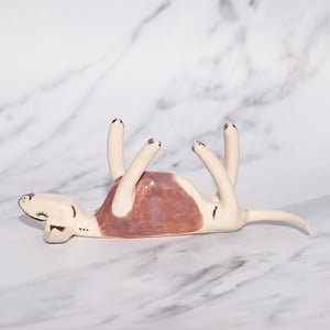 Image of 'Gorgeous Garret' Ceramic Whippet Greyhound Sighthound Figurine