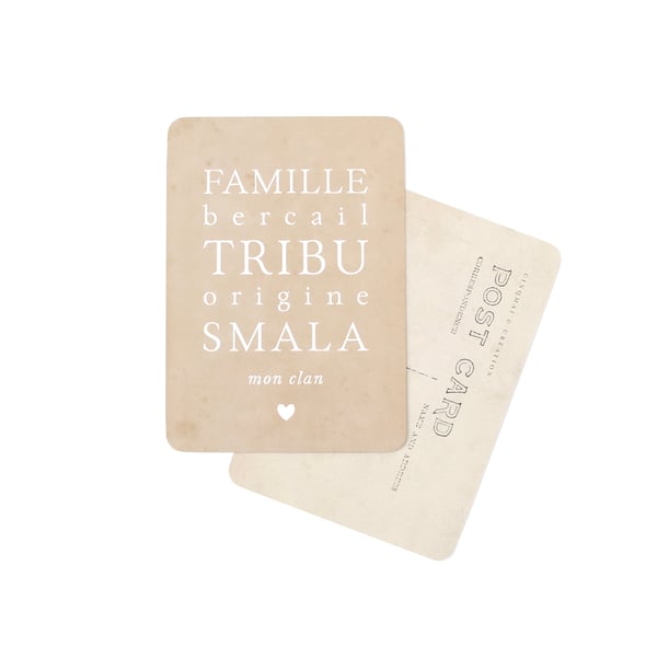 Image of Carte Postale FAMILLE BERCAIL TRIBU