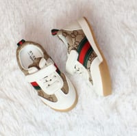 Image 2 of White Striped Sneakers