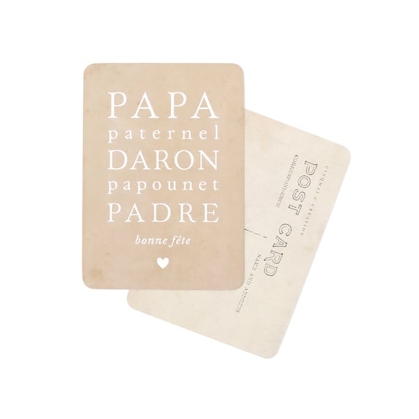 Image of Carte Postale PAPA PATERNEL DARON 