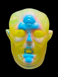 Image 1 of "Tropical Candy" Crybaby Wall Hanger Glow and UV Resin One Off