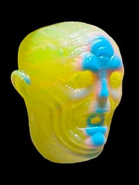 Image 2 of "Tropical Candy" Crybaby Wall Hanger Glow and UV Resin One Off