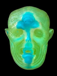 Image 3 of "Tropical Candy" Crybaby Wall Hanger Glow and UV Resin One Off