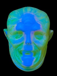 Image 4 of "Tropical Candy" Crybaby Wall Hanger Glow and UV Resin One Off