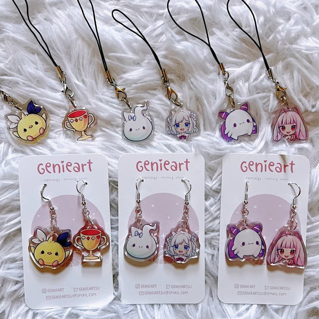 Dangly Earrings & Mini Charms [ Vtubers ]