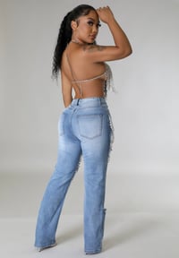 Image 3 of Pearls And Chains Excite Me Jeans