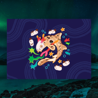 Image 1 of Epaulette Shark Druid 5"x7" Fine Art Print