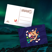 Image 1 of Epaulette Shark Druid 5"x7" Postcard