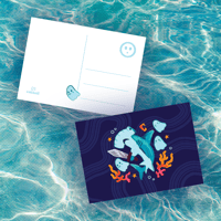 Image 1 of Hammerhead Shark Knight 5"x7" Postcard