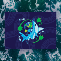 Image 1 of Mako Shark Necromancer 5"x7" Fine Art Print