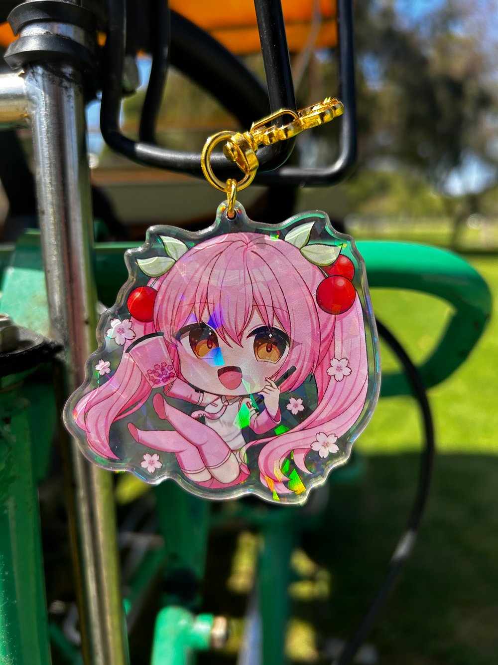 Sakura boba tea (Keychain)