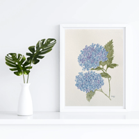 Image 4 of Hydrangea in Blue- original artwork 