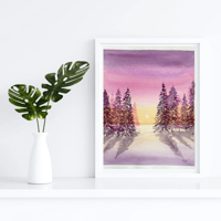 Image 4 of Winter Sunrise - original artwork 