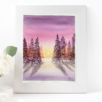 Image 1 of Winter Sunrise - original artwork 
