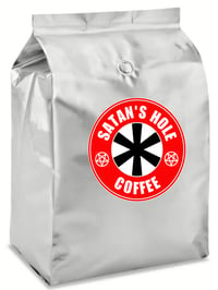 Satan's Hole 5lb bag of BEELZABEEN DARK ROAST - whole bean