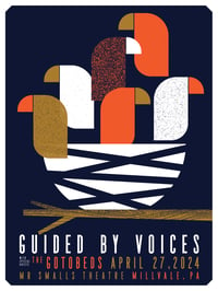 Image 1 of Guided By Voices Pittsburgh 2024 Screenprint Poster - NEW!