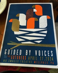 Image 2 of Guided By Voices Pittsburgh 2024 Screenprint Poster - NEW!