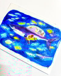 Image 2 of A6 - Le requin bus - Illustration originale
