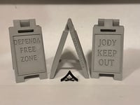 Image 2 of Jody Keep Out/Dependa Free Zone Desk Sign