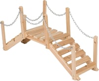 Shine Company 4963N Decorative Cedar Wood Garden Bridge