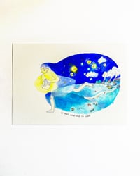 Image 2 of A5 - La nuit ayant volé la lune - illustration originale
