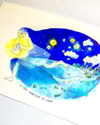 Image 4 of A5 - La nuit ayant volé la lune - illustration originale