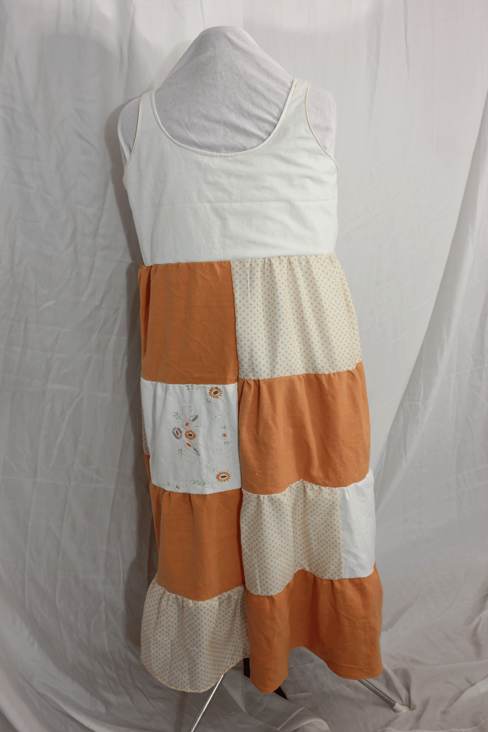 Image of Orange Patchwork Dress