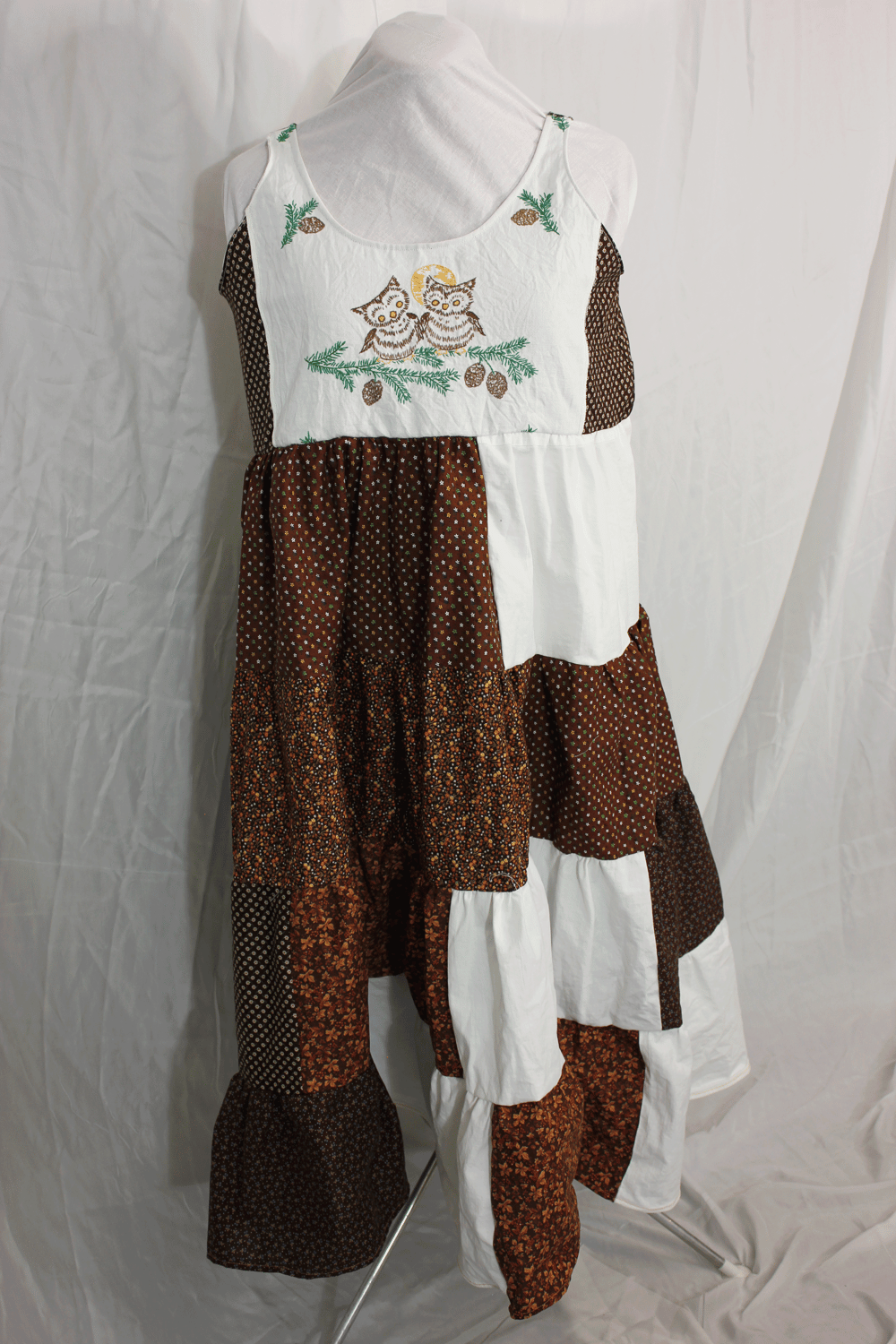 Image of Owl Patchwork Dress