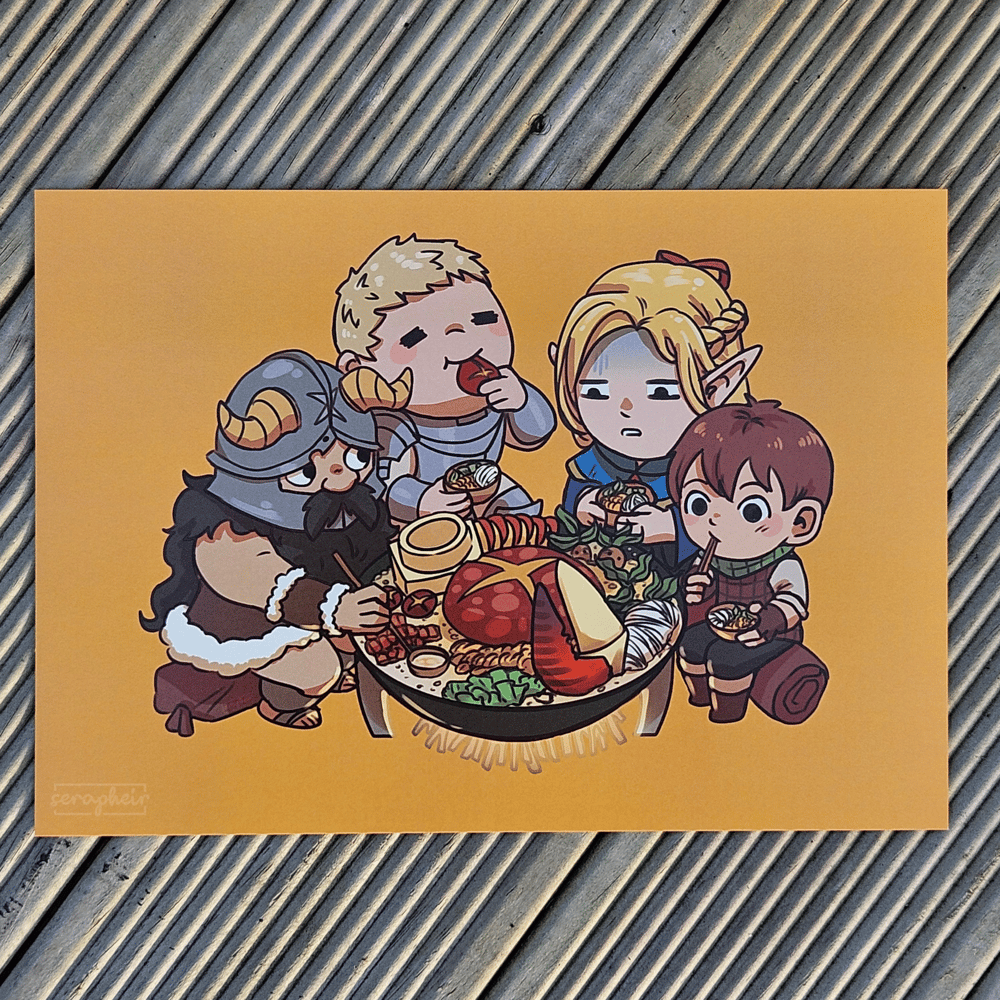Image of Dungeon Meshi 🍲 - A5 Print
