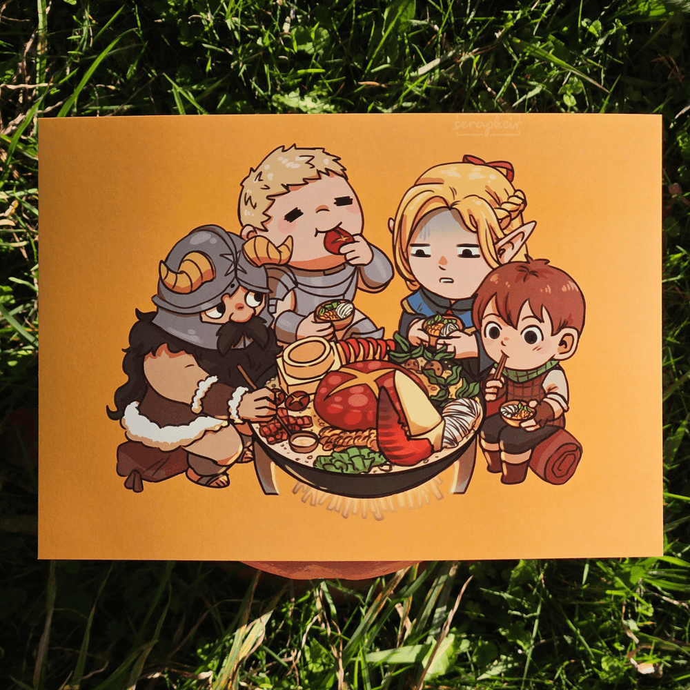 Image of Dungeon Meshi 🍲 - A5 Print