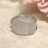 Image 2 of 1890 German silver spoon ring