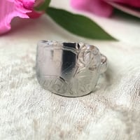 Image 2 of 1897 hand engraved vintage spoon ring