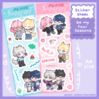 [ PREORDER ] Be My Four Seasons PLAVE | STICKER SHEET 1