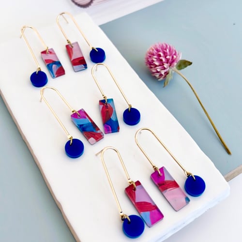 Image of 'Night Garden' (hand painted) Dainty Dangles