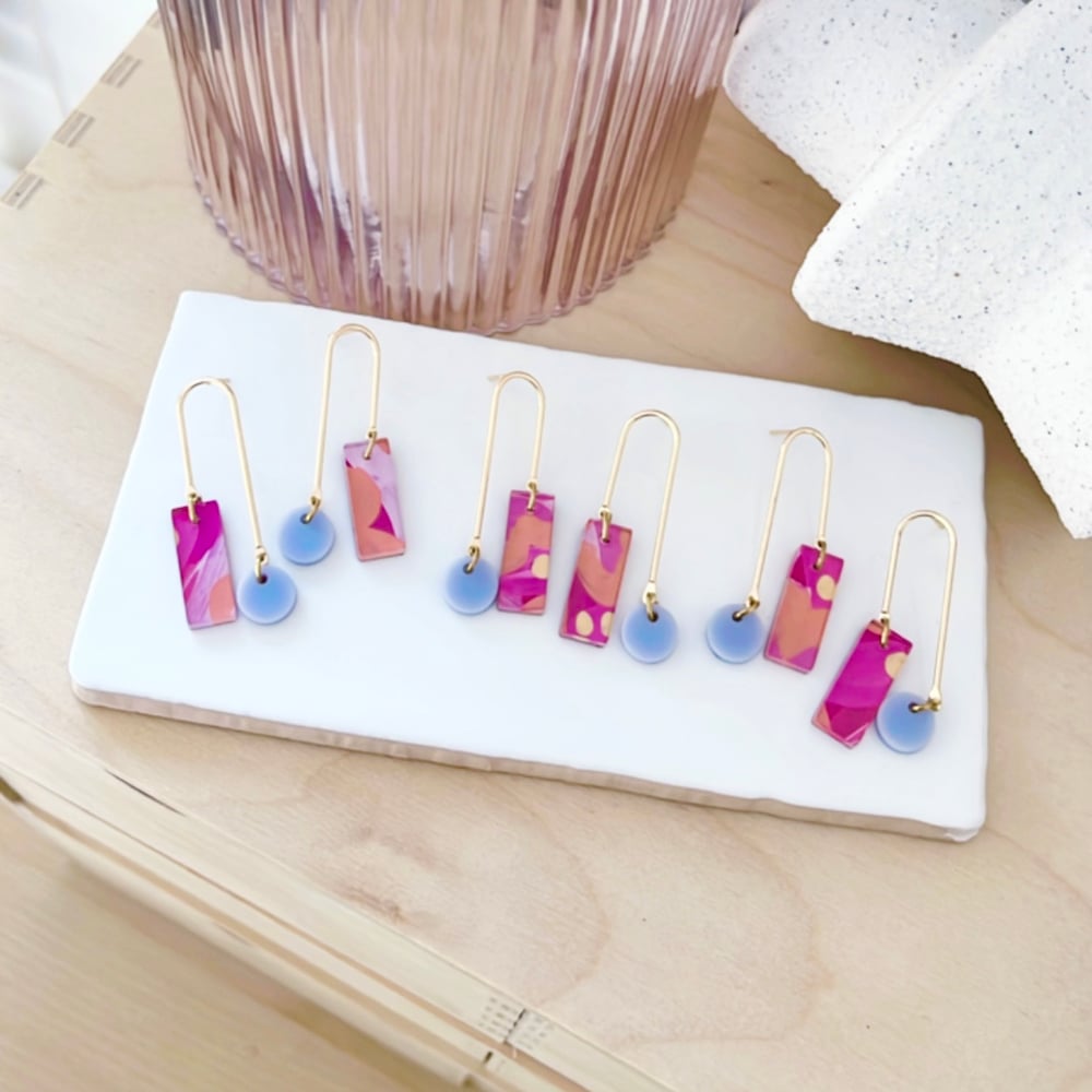 Image of 'Autumn Blooms' (hand painted) Dainty Dangles