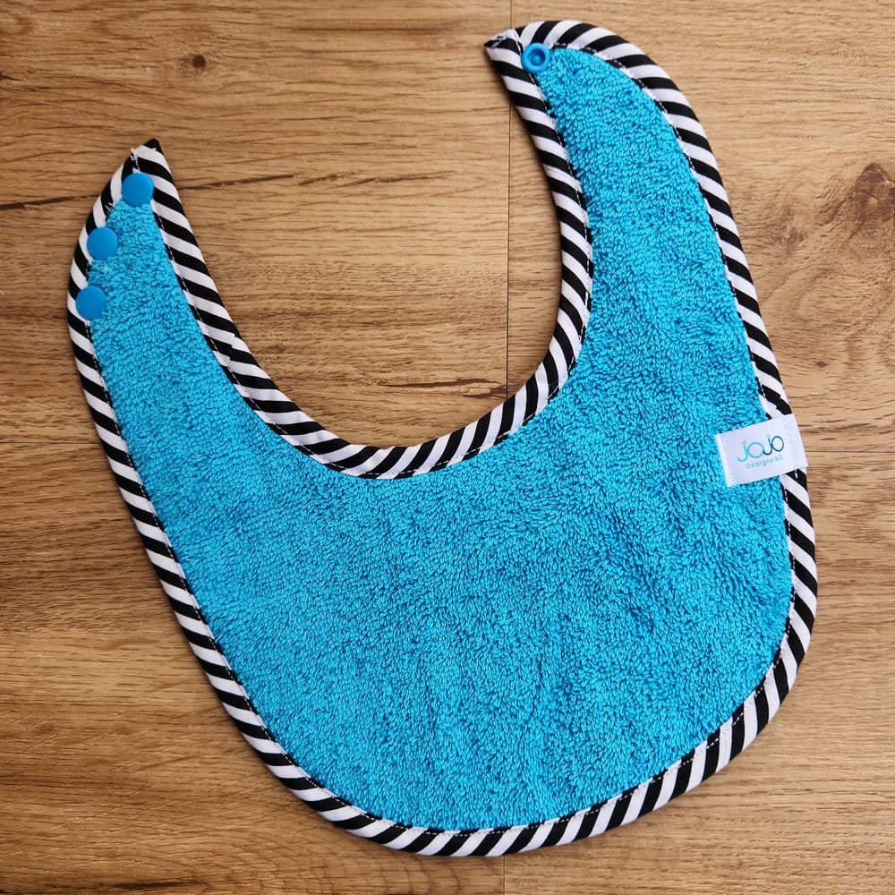 Image of Dribble Bibs - Black & White Stripes