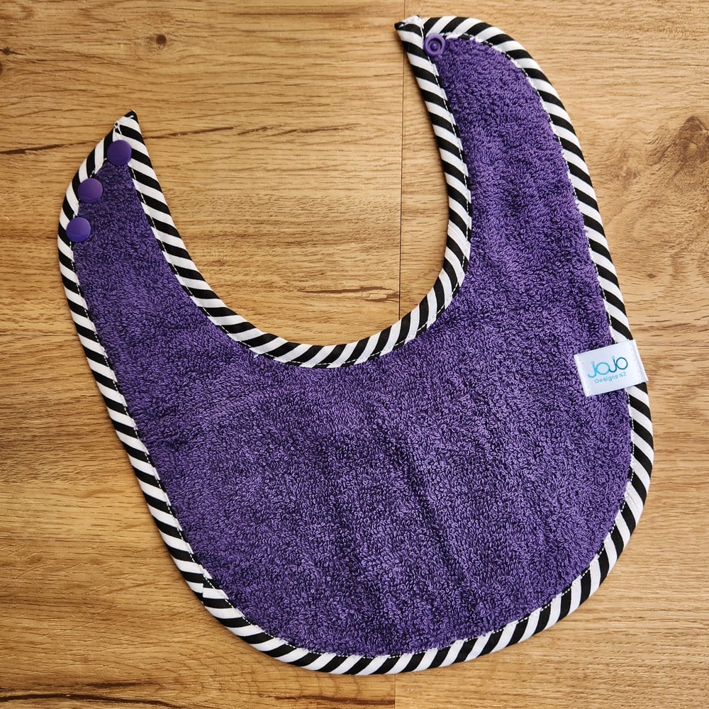 Image of Dribble Bibs - Black & White Stripes