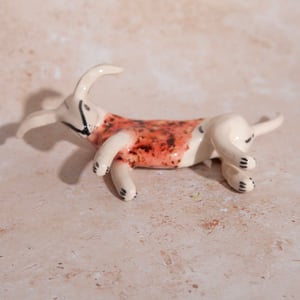 Image of 'Marvellous Maurice' Ceramic Whippet Greyhound Sighthound Figurine