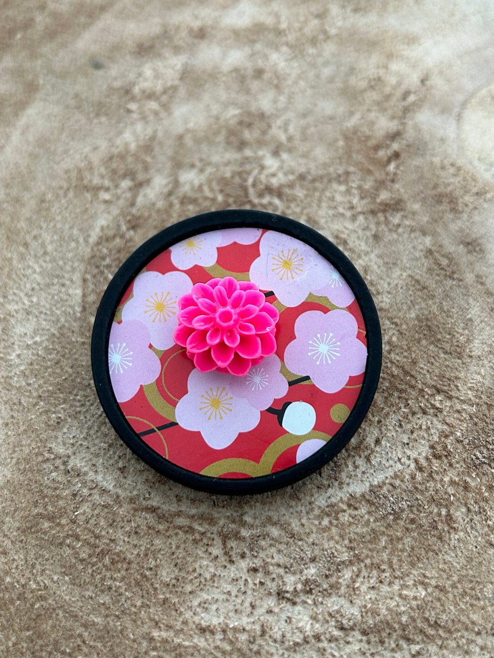 Image of Japanese blossom brooch