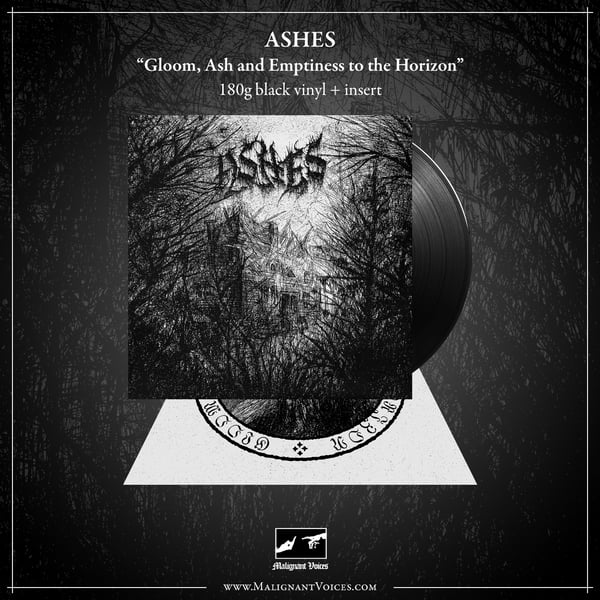 Image of ASHES - Gloom, Ash and Emptiness to the Horizon LP (black vinyl)