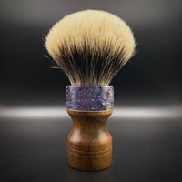 Image 1 of Handmade Shaving Brush, premium 2-band badger hair