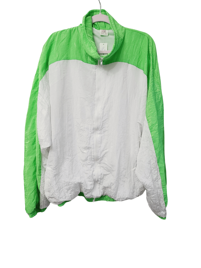 Image of Green & White Track Jacket 
