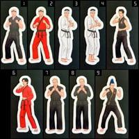 Image 1 of Dojo Wars Character Stickers • Kiss Cut • 3 Sizes