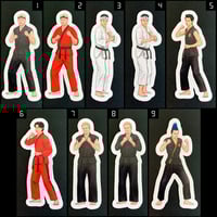 Image 1 of (21) Dojo Wars Character Stickers • Kiss Cut • 3 Sizes